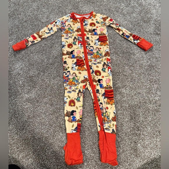 Showstoppers Other - Showstoppers Bamboo Charlie Brown Thanksgiving Pajamas 18-24 Months